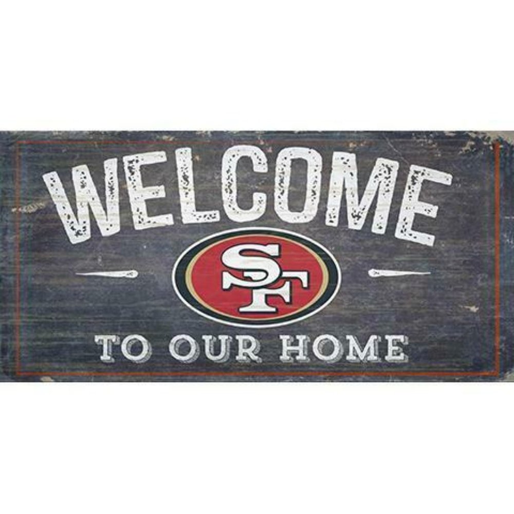SAN FRANCISCO 49ERS WOOD SIGNS 6"X12"